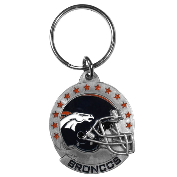 Denver Broncos NFL Keychain & Keyring - Pewter
