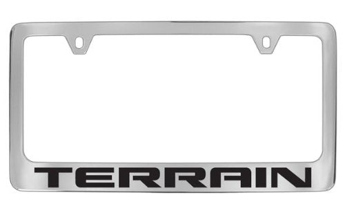 GMC Terrain Chrome Plated Metal License Plate Frame Holder