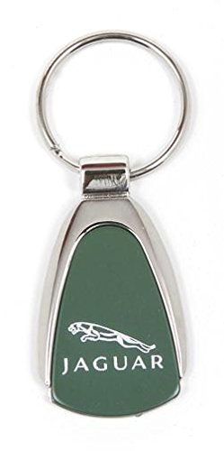 Jaguar Keychain & Keyring - Green Teardrop