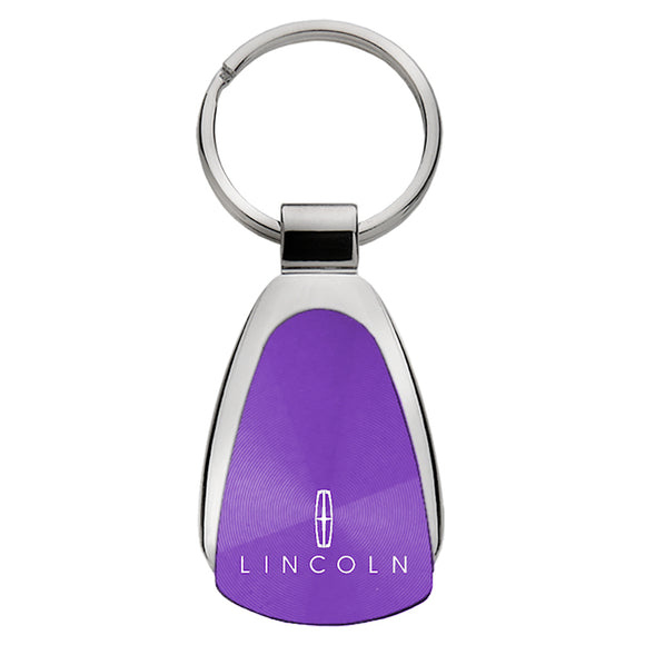 Lincoln Keychain & Keyring - Purple Teardrop