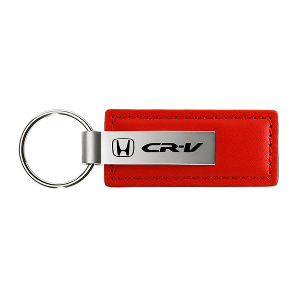 Honda CR-V Keychain & Keyring - Red Premium Leather