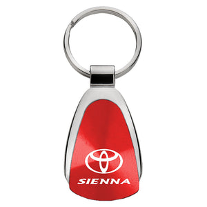 Toyota Sienna Keychain & Keyring - Red Teardrop