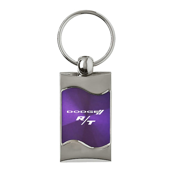 Dodge R/T Keychain & Keyring - Purple Wave