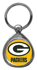 Green Bay Packers NFL Keychain & Keyring - Premium Teardrop