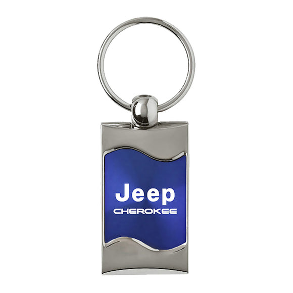 Jeep Cherokee Keychain & Keyring - Blue Wave