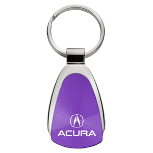 Acura Keychain & Keyring - Purple Teardrop
