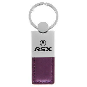 Acura RSX Keychain & Keyring - Duo Premium Purple Leather