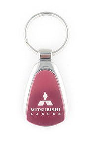 Mitsubishi Lancer Keychain & Keyring - Red Teardrop
