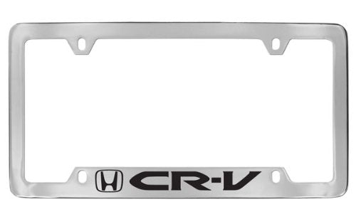 Honda CR-V Chrome Plated Metal Bottom Engraved License Plate Frame Holder