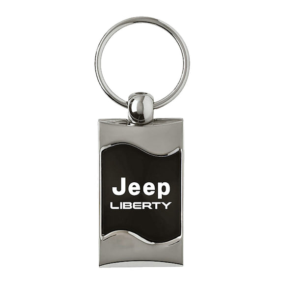 Jeep Liberty Keychain & Keyring - Black Wave