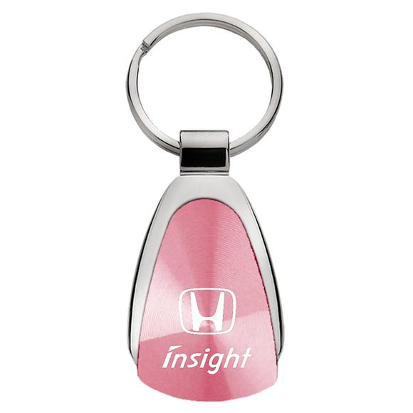 Honda Insight Keychain & Keyring - Pink Teardrop