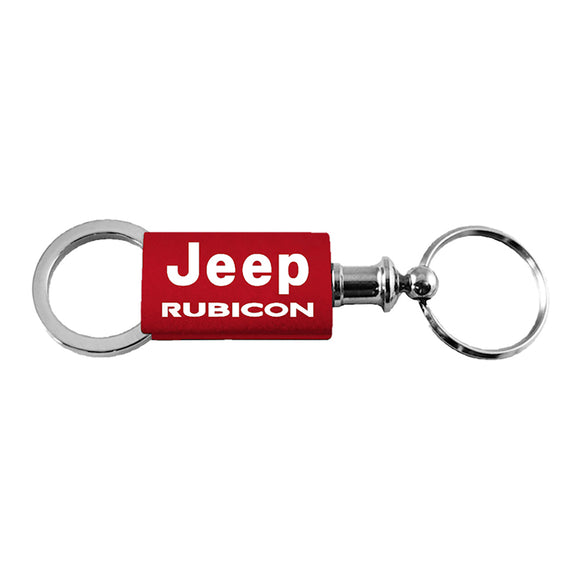 Jeep Rubicon Keychain & Keyring - Red Valet