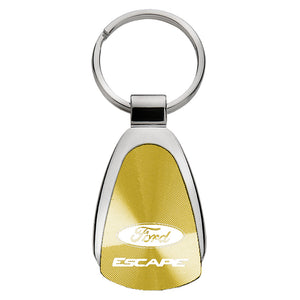 Ford Escape Keychain & Keyring - Gold Teardrop