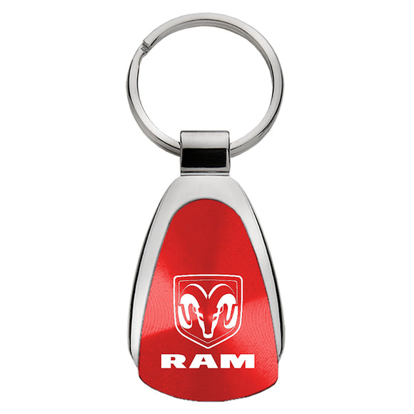 Dodge Ram Keychain & Keyring - Red Teardrop
