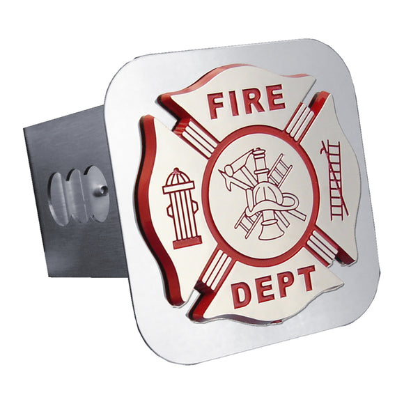 Fire Department Chrome Trailer Hitch Plug