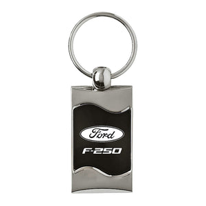 Ford F-250 Keychain & Keyring - Black Wave