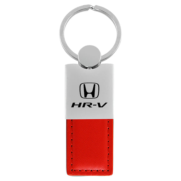 Honda HR-V Keychain & Keyring - Duo Premium Red Leather