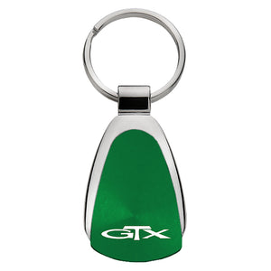 Plymouth GTX Keychain & Keyring - Green Teardrop