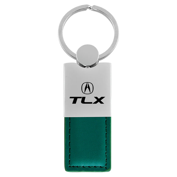 Acura TLX Keychain & Keyring - Duo Premium Green Leather