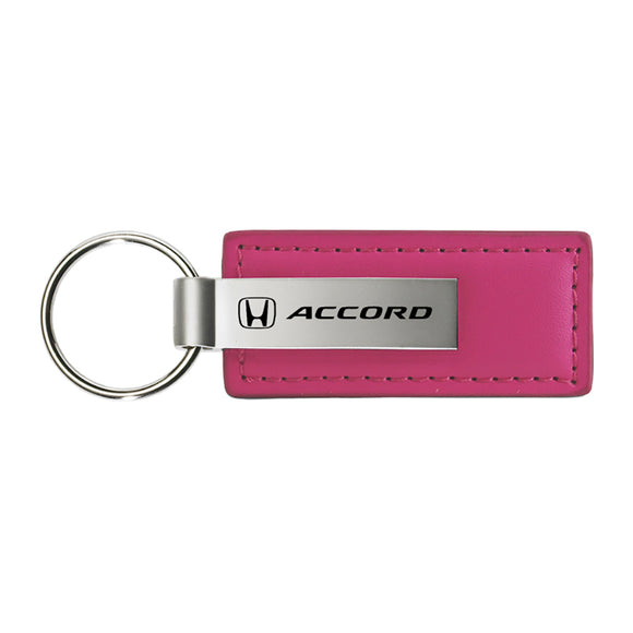 Honda Accord Keychain & Keyring - Pink Premium Leather