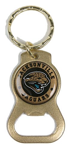 Jacksonville Jaguars NFL Keychain & Keyring - Bottle Opener - Gold