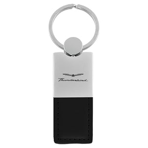 Ford Thunderbird Keychain & Keyring - Duo Premium Black Leather
