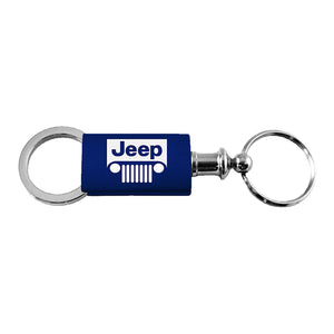 Jeep Grill Keychain & Keyring - Navy Valet