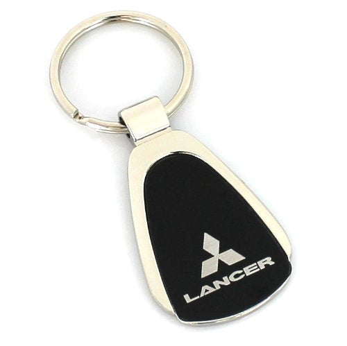 Mitsubishi Lancer Keychain & Keyring - Black Teardrop