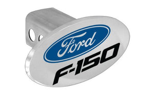 Ford F-150 Metal Trailer Hitch Cover Plug (Ford Logo)
