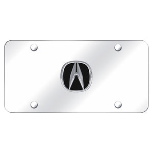 Acura Chrome Logo on Chrome Plate