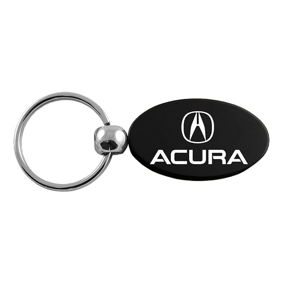 Acura Keychain & Keyring - Black Oval