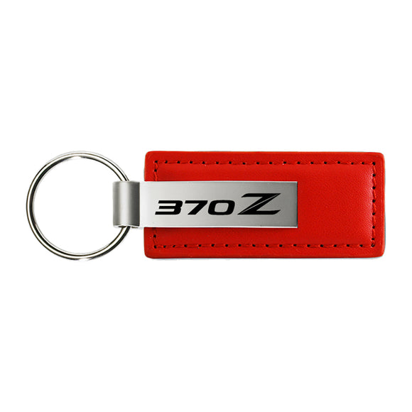 Nissan 370Z Red Leather Car Key Chain , Official Licensed