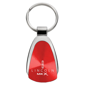 Lincoln MKX Keychain & Keyring - Red Teardrop
