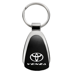Toyota Venza Keychain & Keyring - Black Teardrop