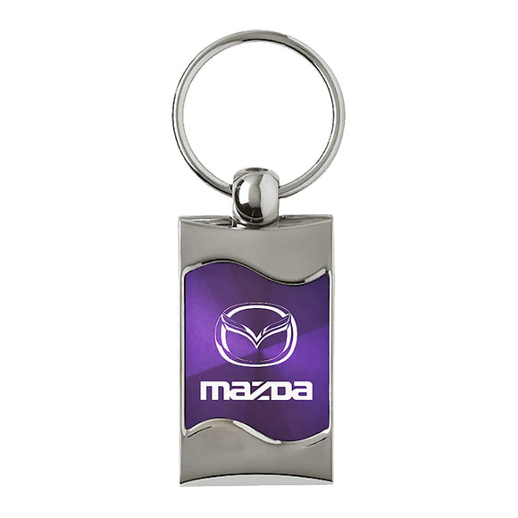 Mazda Keychain & Keyring - Purple Wave