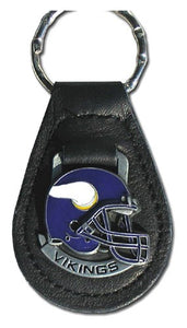 **Minnesota Vikings NFL Keychain & Keyring - Leather