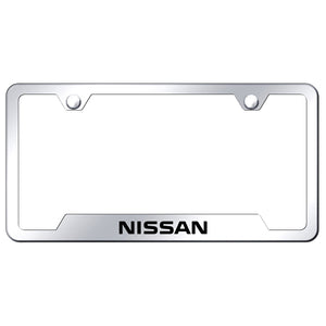 Nissan Laser Etched License Plate Frame (Chrome)