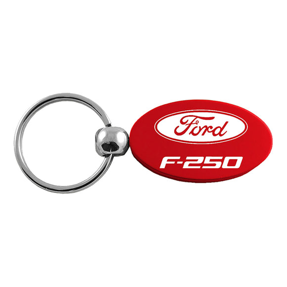 Ford F-250 Keychain & Keyring - Red Oval