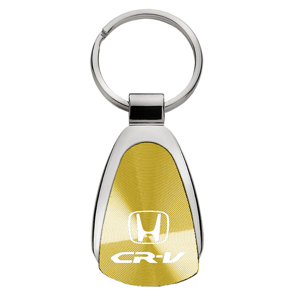 Honda CR-V Keychain & Keyring - Gold Teardrop
