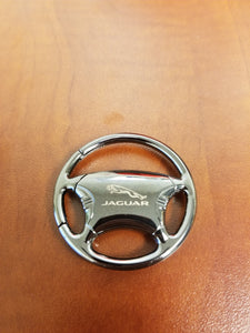 Jaguar Keychain & Keyring - Black Steering Wheel