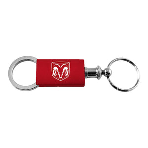 Dodge Ram Head Keychain & Keyring - Red Valet