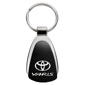 Toyota Yaris Keychain & Keyring - Black Teardrop