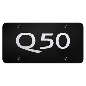 Infiniti Q50 Name Laser Etched Black Plate