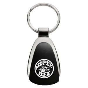 Dodge Super Bee Keychain & Keyring - Black Teardrop