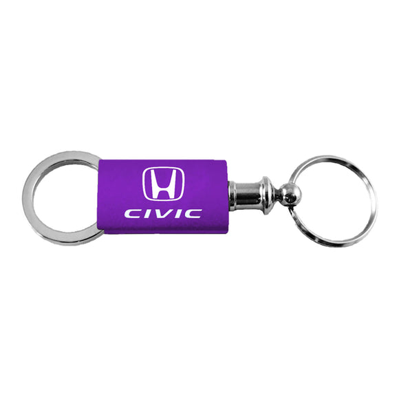 Honda Civic Keychain & Keyring - Purple Valet