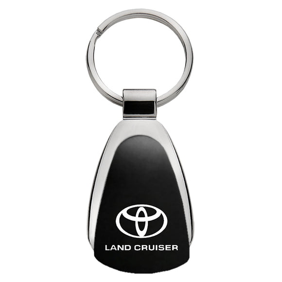 Toyota Land Cruiser Keychain & Keyring - Black Teardrop