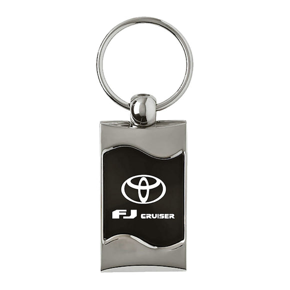 Toyota FJ Cruiser Keychain & Keyring - Black Wave
