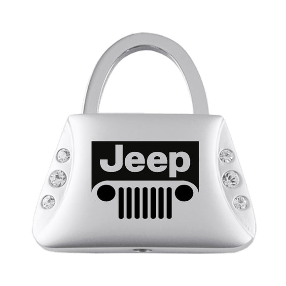 Jeep Grill Keychain & Keyring - Purse with Bling