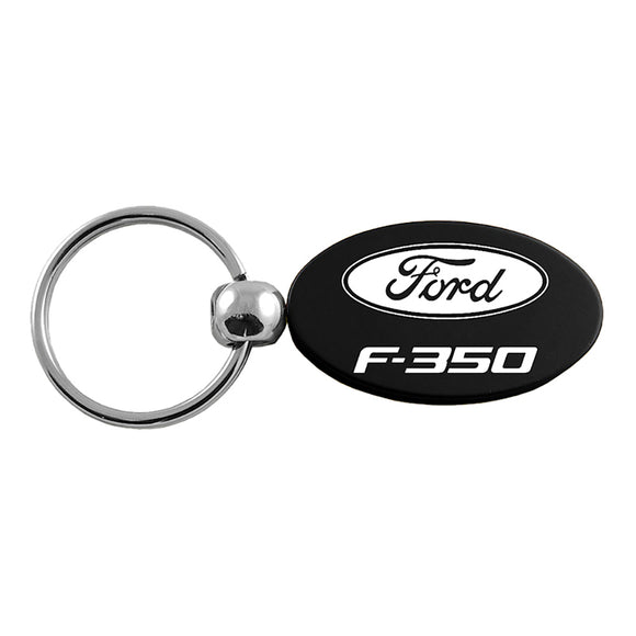 Ford F-350 Keychain & Keyring - Black Oval