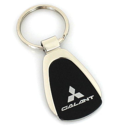 Mitsubishi Galant Keychain & Keyring - Black Teardrop